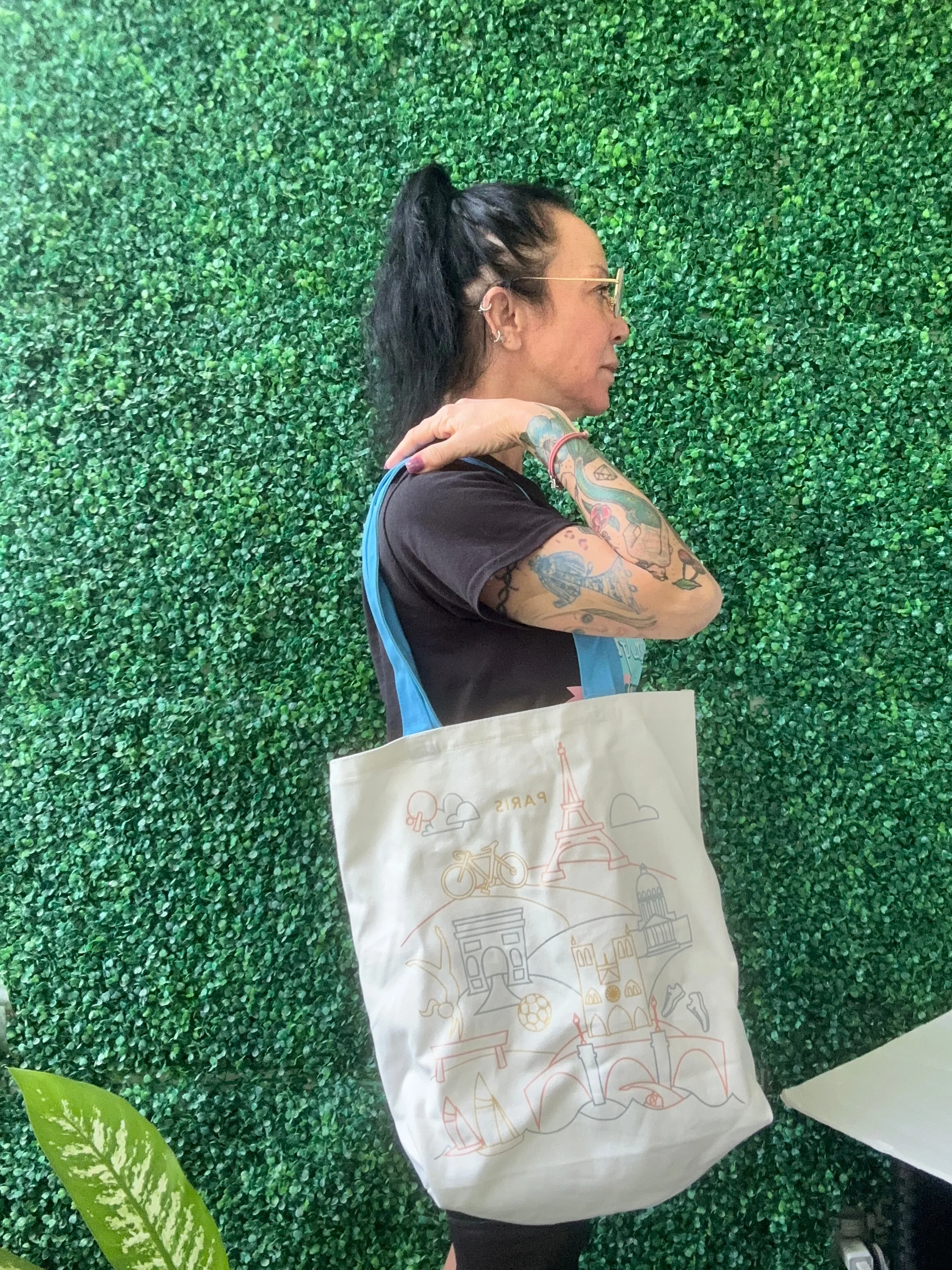 NWT Starbucks YOU ARE HERE YAH TOTE BAG PARIS OLYMPICS GAMES 2024 limited edition canvas handle bag