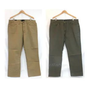 NWT Weatherproof Men Classic Straight Leg 5 Pockets 100% Cotton Canvas Pants