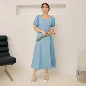 Ob Design Women Party Dinner Cocktail Puff Sleeve Long Maxi Dress Plus Size