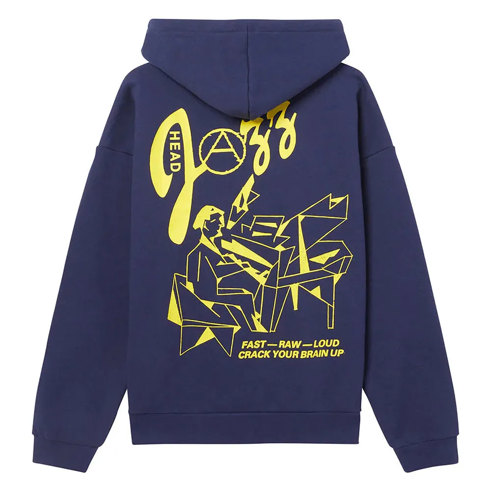 OBEY JAZZ HEAD EXTRA HEAVY HOOD // ACADEMY NAVY