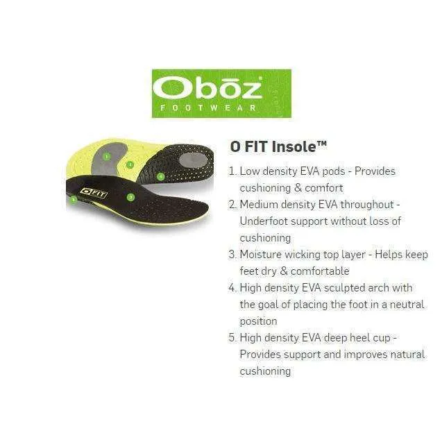 Oboz Mens Bridger Low B-Dry Hiking Shoe