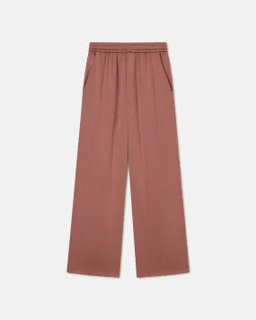 Odessa - Sale Slip Satin Pants - Brown Terra