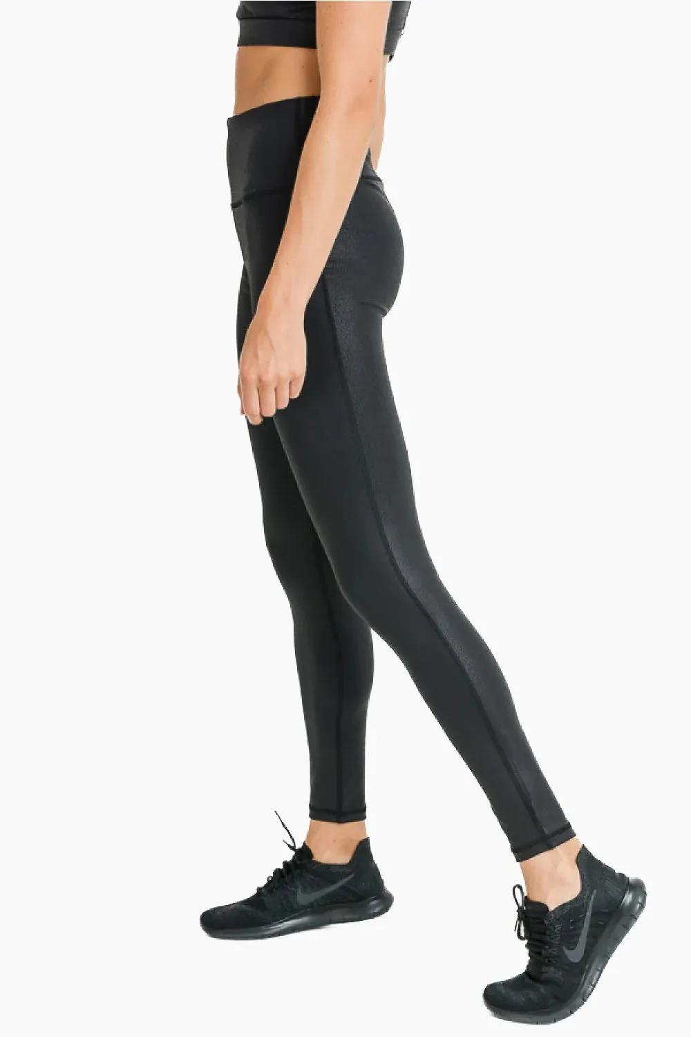 OG Foil Faux Leather Leggings