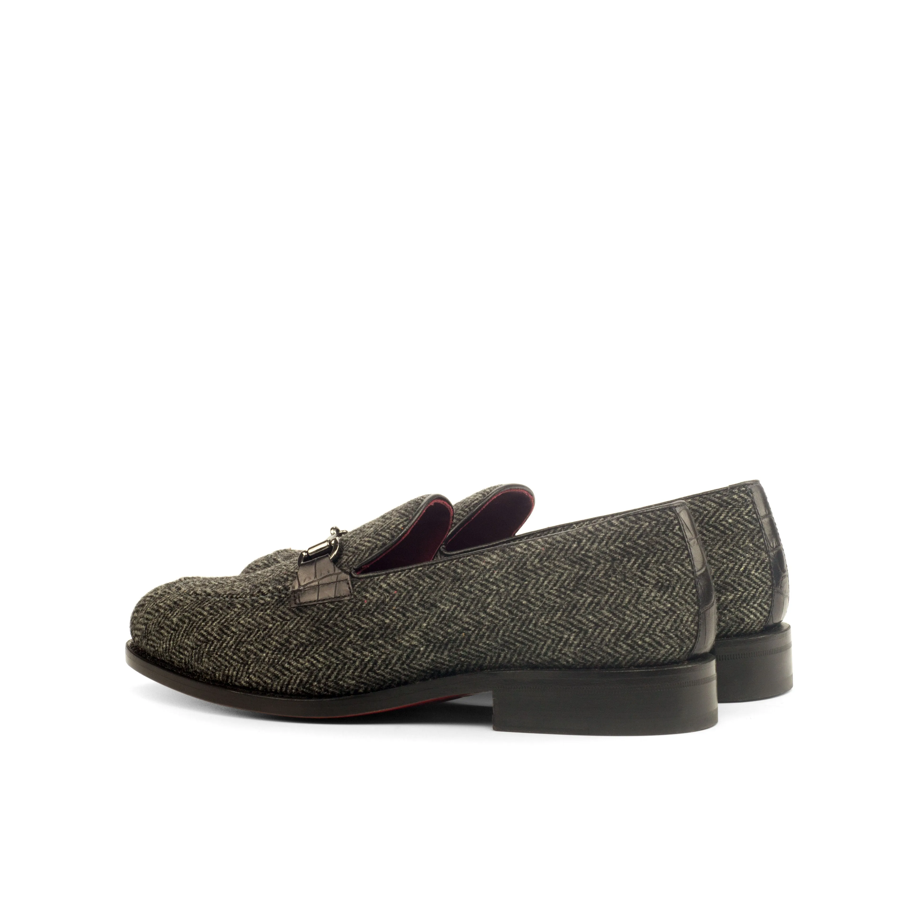 OG Loafer Bit Goodyear Welted - Herringbone Black