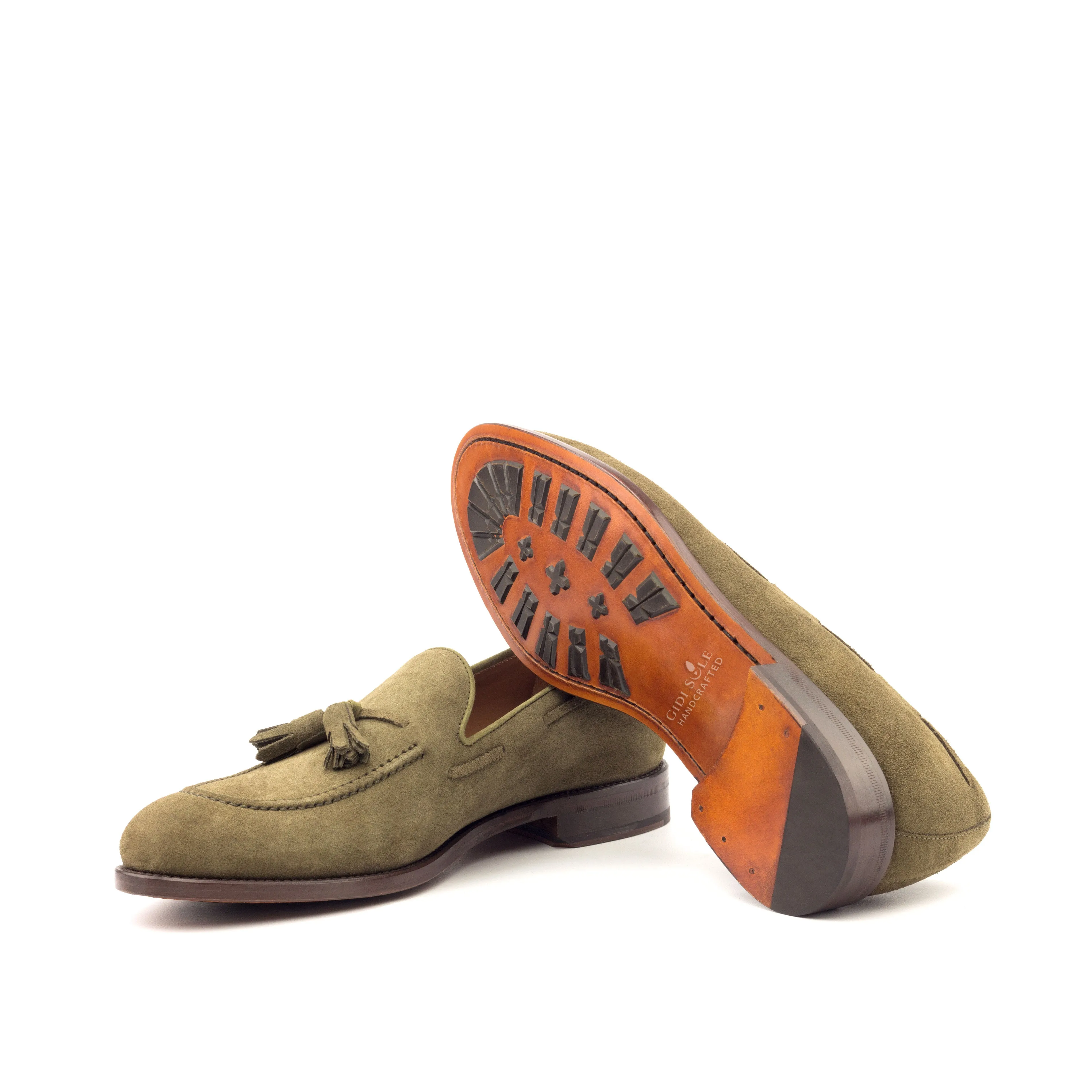 OG Loafer - Lux Suede Khaki-Dark Brown City