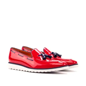 OG Loafer - Patent Red-Patent Cobalt Blue