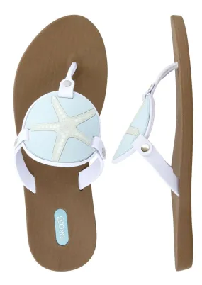 Oka-B Solara Starfish Flip Flops Made in USA - CLEARANCE FINAL SALE