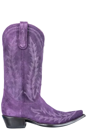 Old Gringo Women's Suede Dutton Cowgirl Boots - Purple