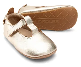 Old Soles Girl's 0018R Ohme-Bub Shoe - Gold