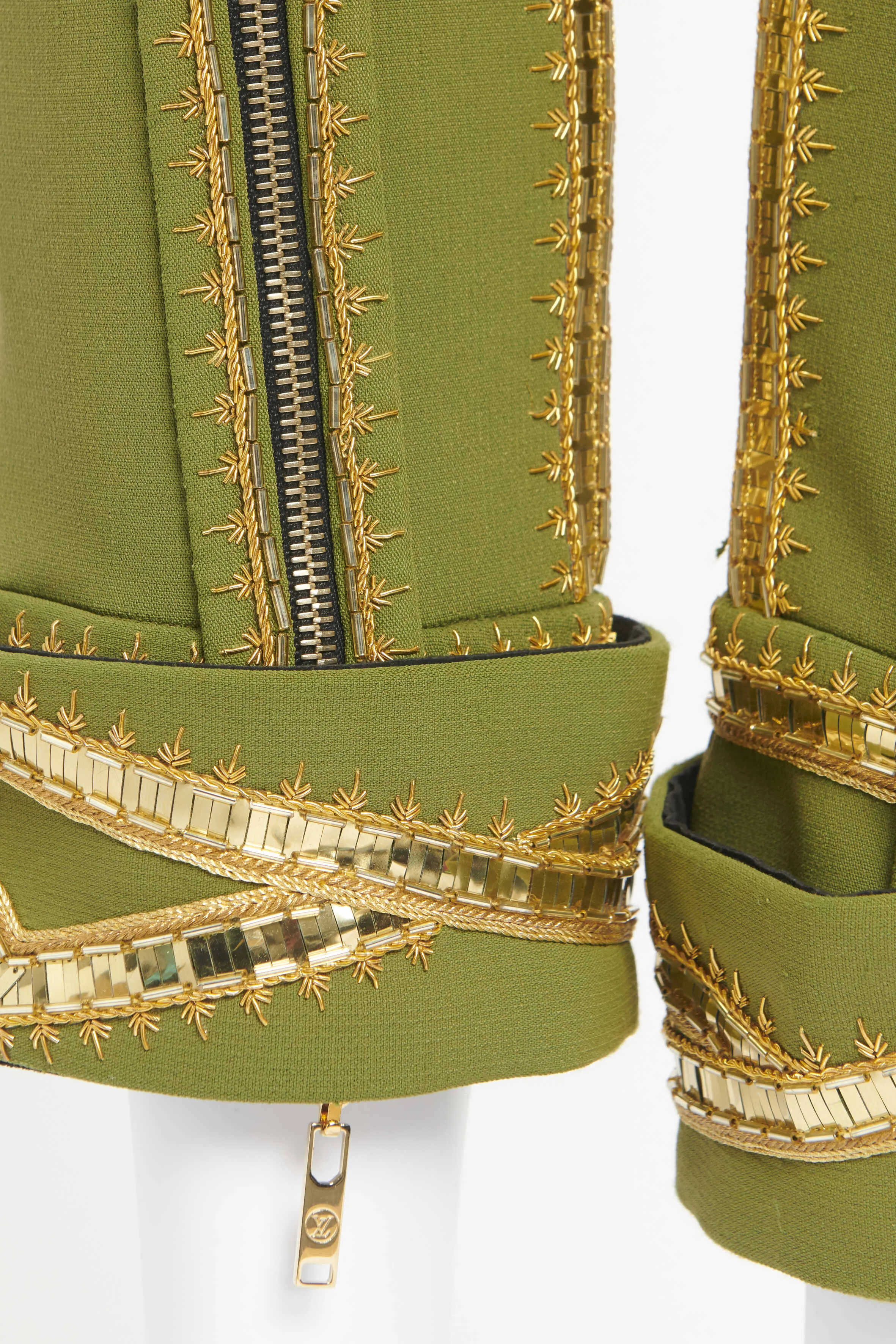 Olive Green Embellished Preowned Jodhpurs