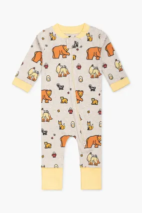 One-Piece Baby Pajamas_Forest Friends