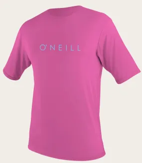 O'neill Youth Basic UPF 30  S/S Sun Shirt FOX PINK