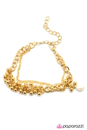Open Door Jewelry - All Dressed Up - Gold Bracelet - Paparazzi Accessories