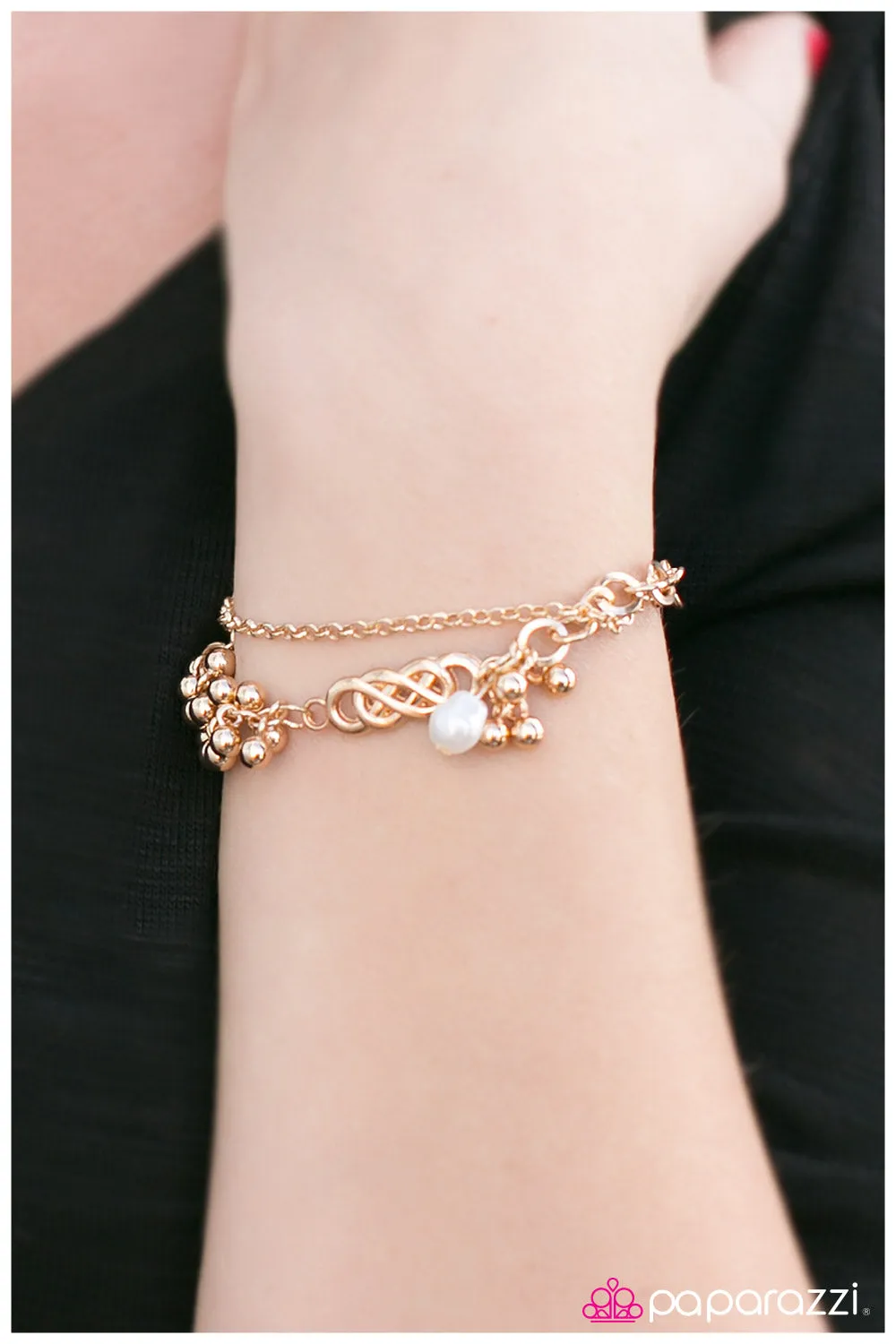 Open Door Jewelry - All Dressed Up - Gold Bracelet - Paparazzi Accessories