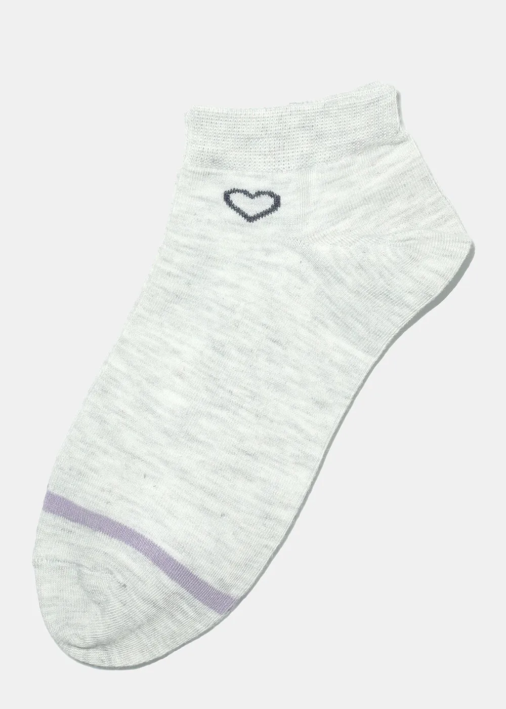 Open Heart Low Cut Socks