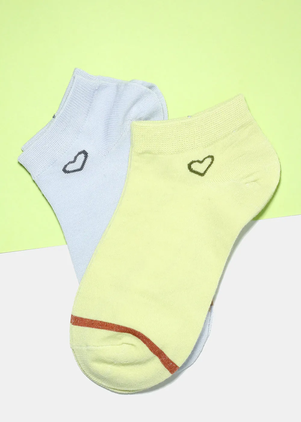 Open Heart Low Cut Socks