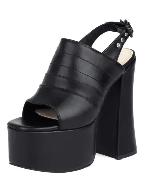 Open Toe Platform Summer Sandals High Heels Slingbacks