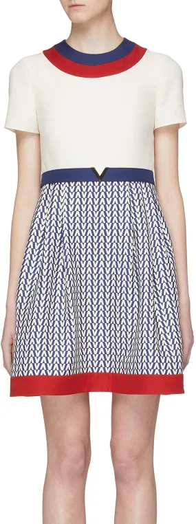 Optical Skirt Dress