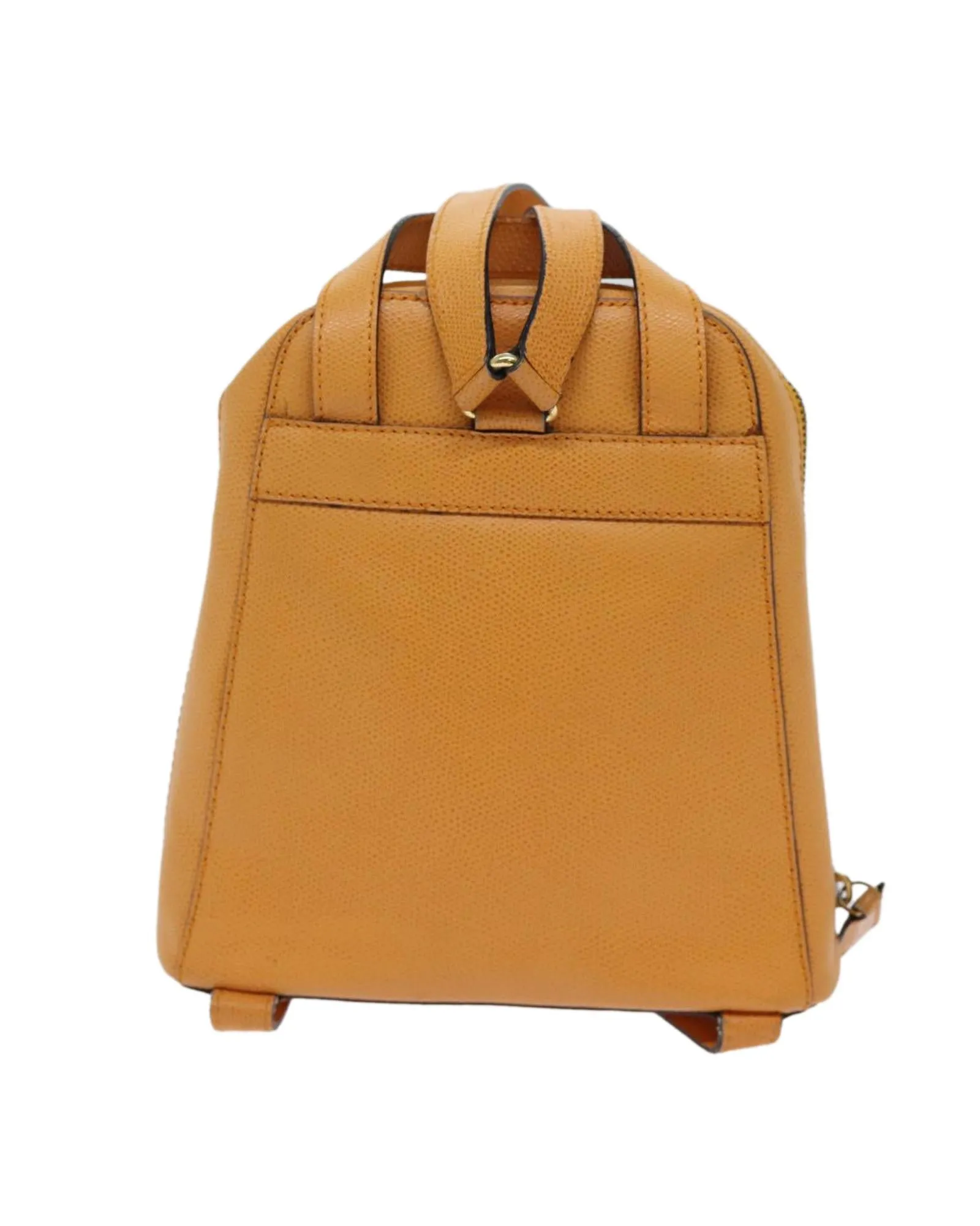 Orange Leather Backpack by Celine
