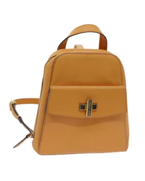 Orange Leather Backpack by Celine