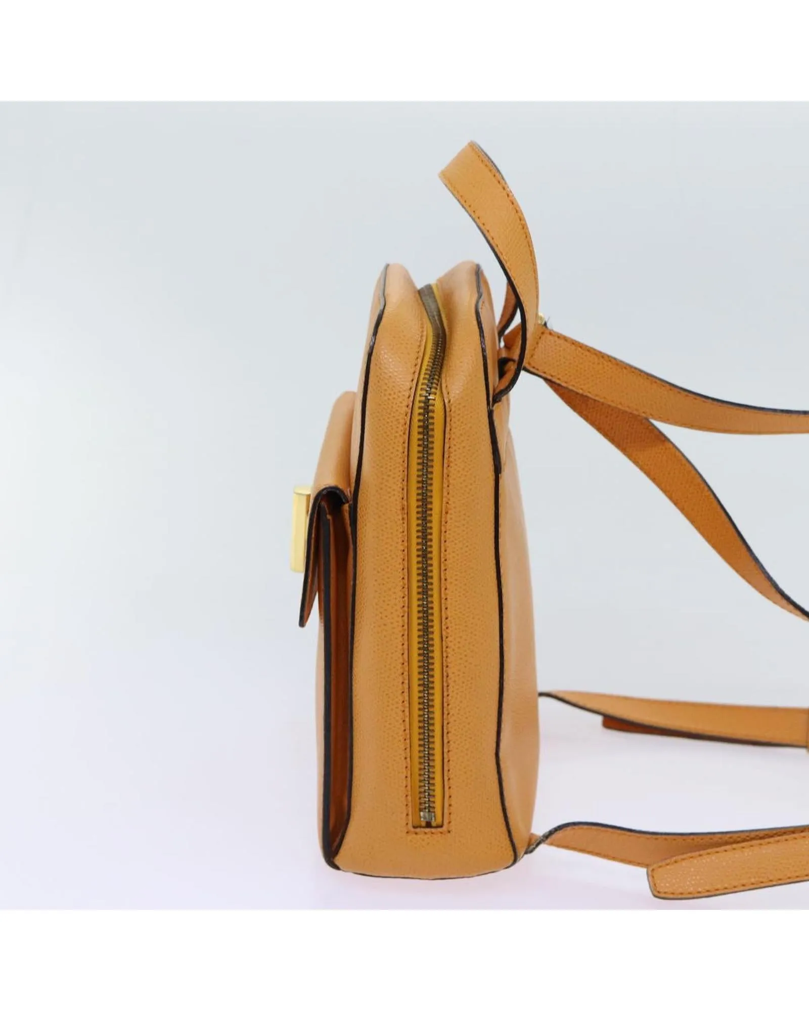 Orange Leather Backpack by Celine