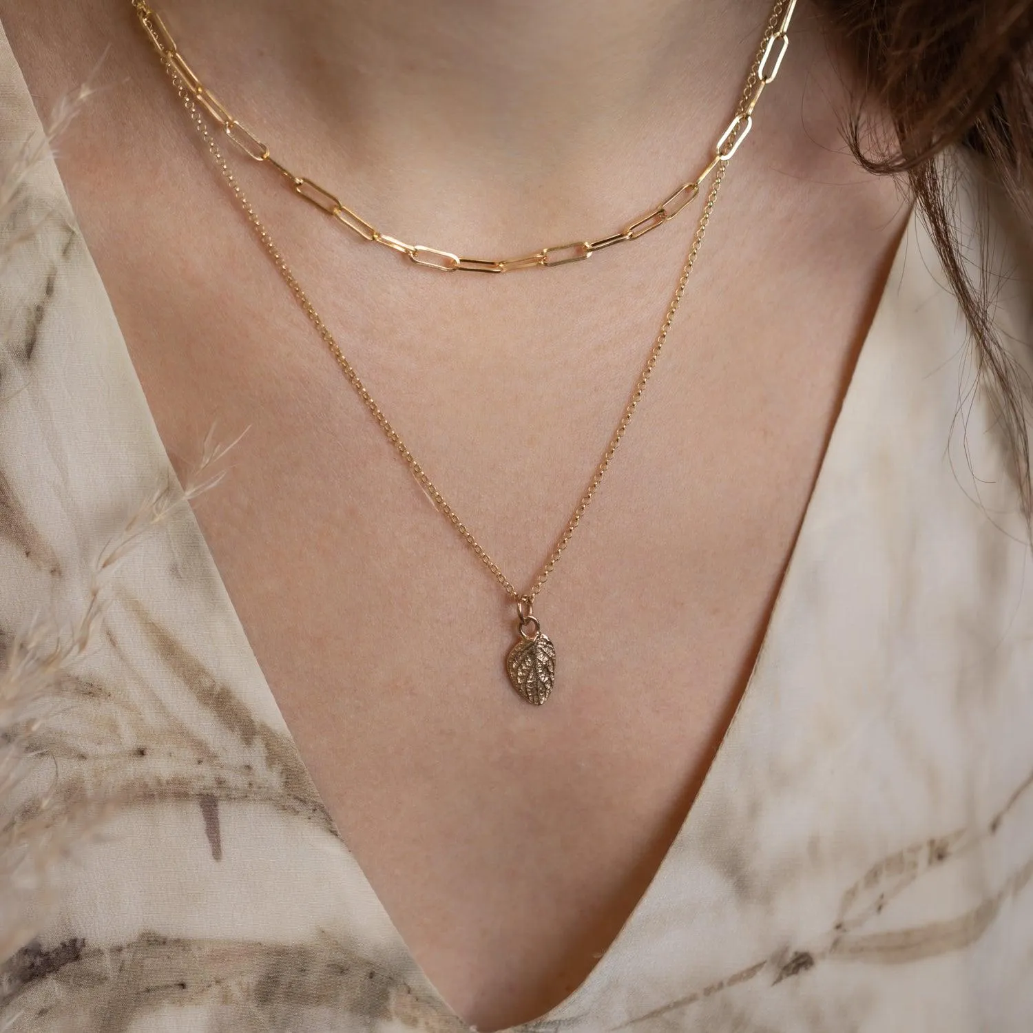 Oregano Pendant | 14k Gold | Small
