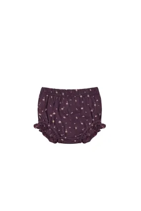 Organic Cotton Frill Bloomer - Goldie Huckleberry Sparse