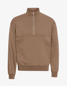 Organic Quarter Zip - Sahara Camel