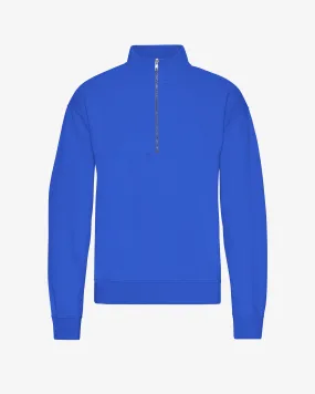 Organic Quarter Zip - Sapphire Blue