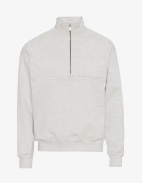 Organic Quarter Zip - Snow Melange