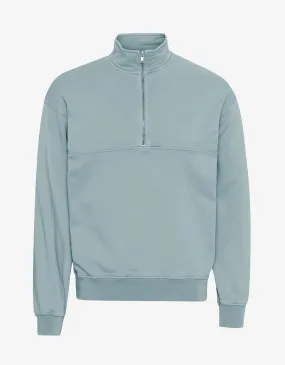 Organic Quarter Zip - Steel Blue