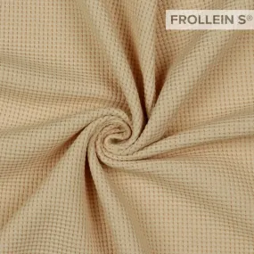 Organic Waffle Knit Jersey - Beige
