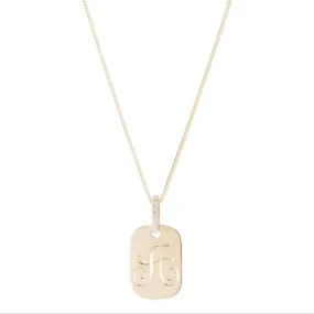 Orion Pave Dog Tag