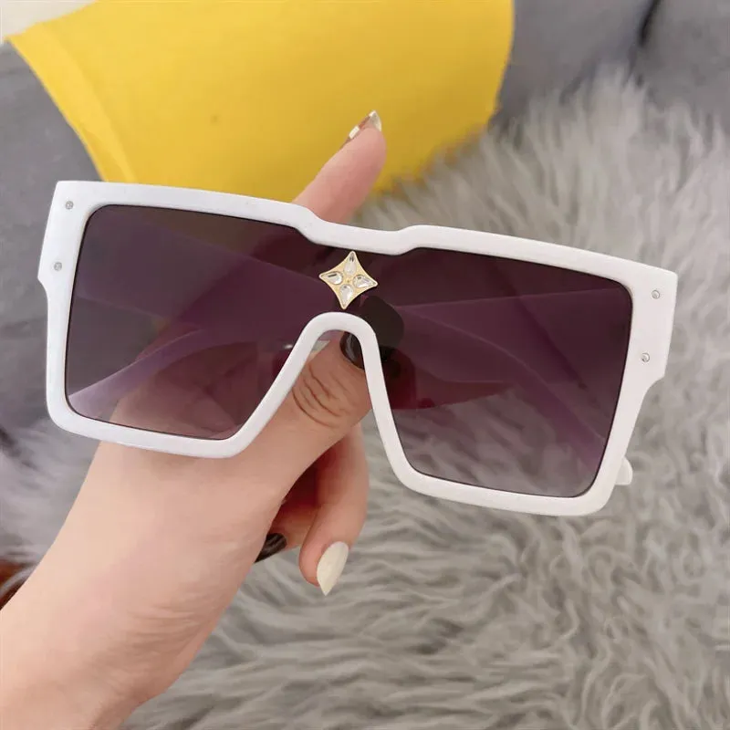 Outdoor Leisure Large Frame Designer Square Brand Sunglasses