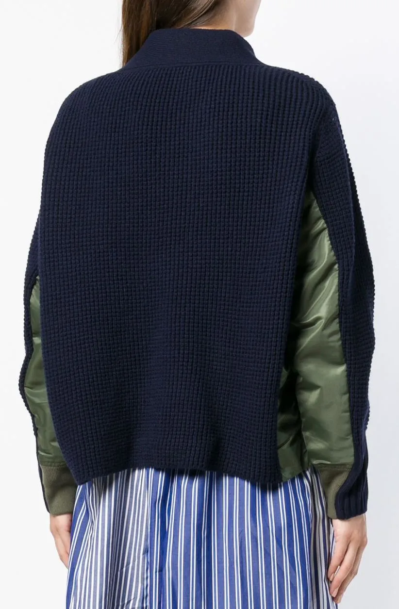 Oversized Color-Block Sweater