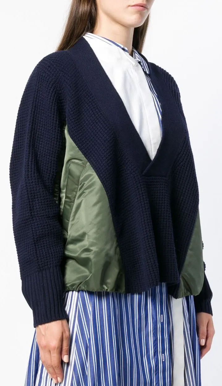 Oversized Color-Block Sweater