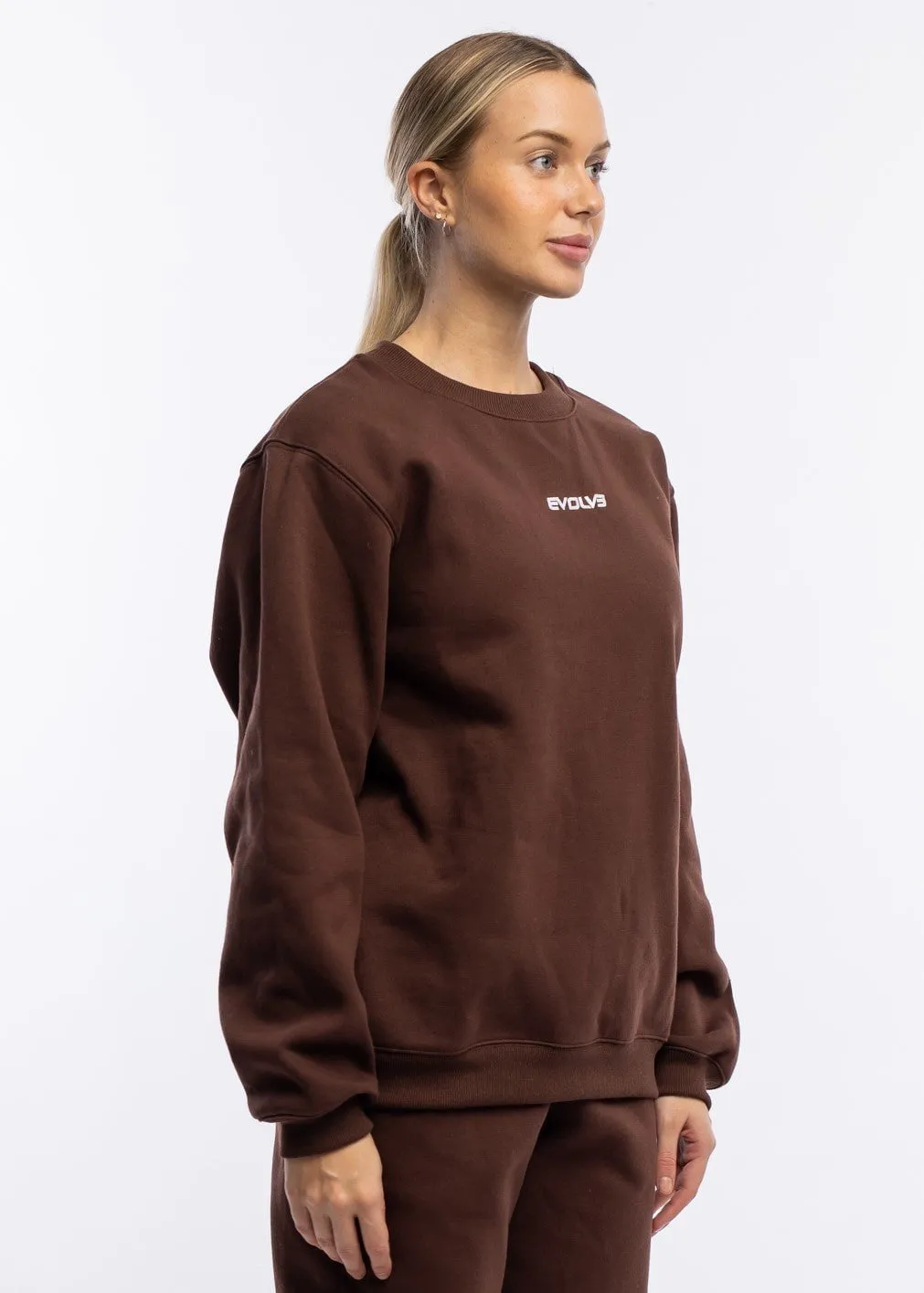Oversized Crewneck - Chocolate