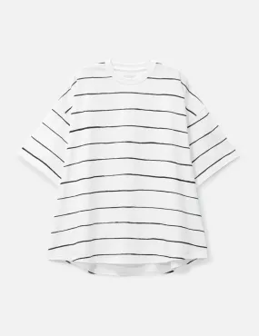 Oversized Striped Short Sleeve T-shirt