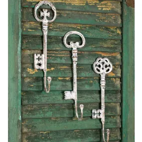 Oversized Vintage Key Hook Set