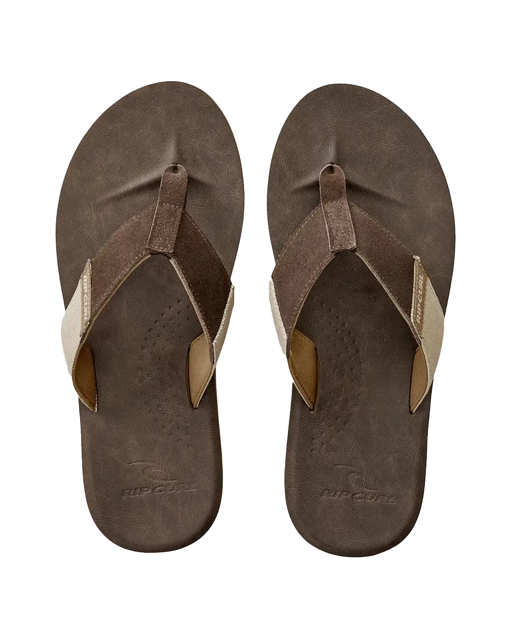 Oxford Flip Flops in Brown