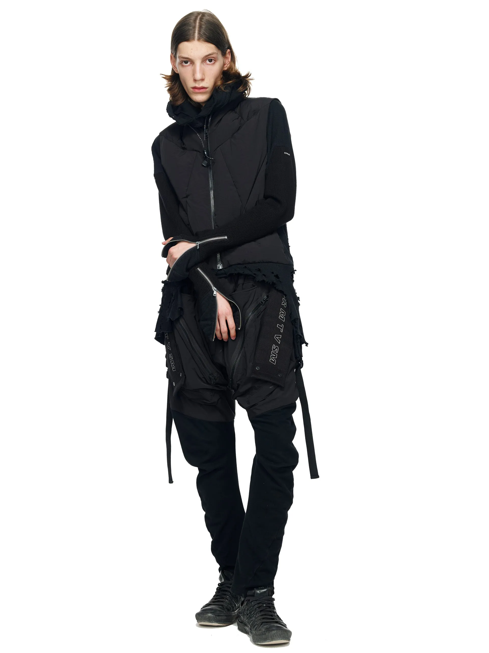 PADDED MILITARY GEO-CARGO PANTS