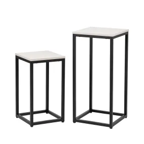 Page Set of 2 Plant Stand Summer Grey