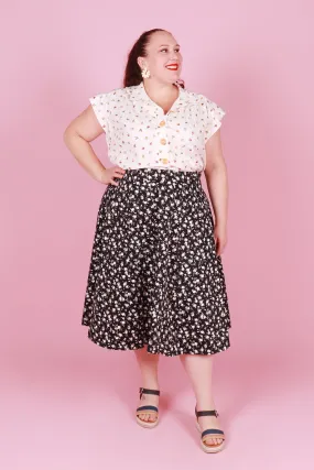 Paige Skirt Midnight Blossom