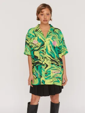 Paint Swirl Bowling Shirt