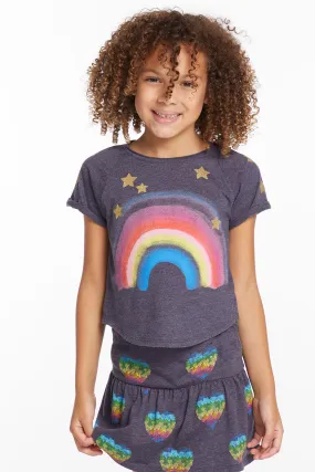 Painted Rainbow Girls Tee
