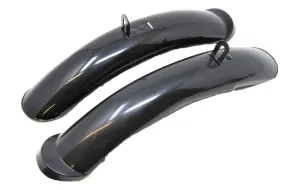 Pair Children’s Wide Shortie Bicycle Mudguards Easy Fit On Kiddes Bike 16” To 20” Wheel