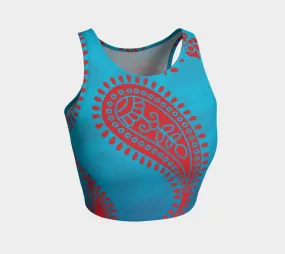 Paisley Passion Athletic Crop Top