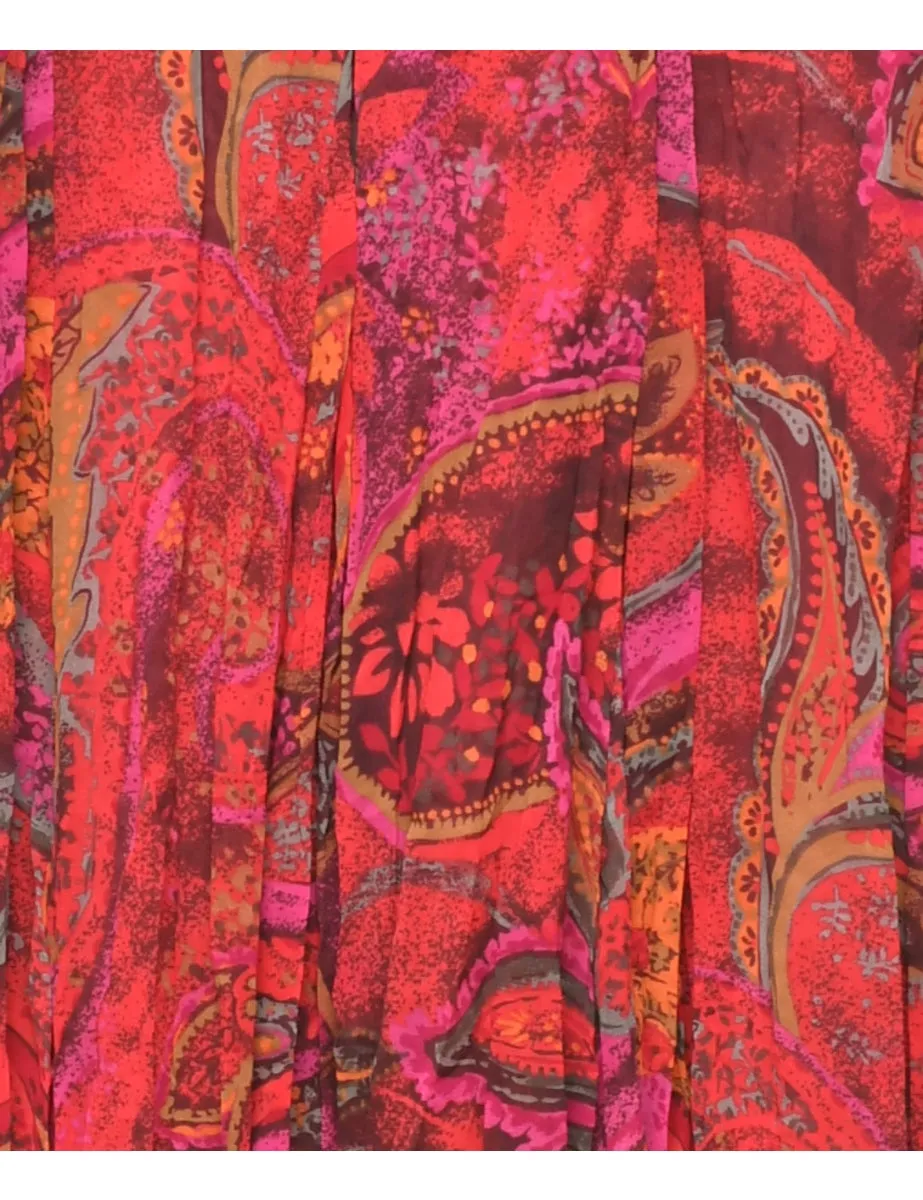 Paisley Pattern Skirt - M