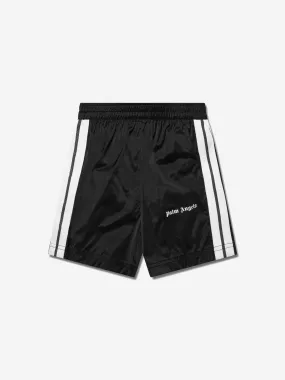 Palm Angels Boys Logo Track Shorts in Black