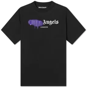 Palm Angels London Sprayed Logo Tee Black